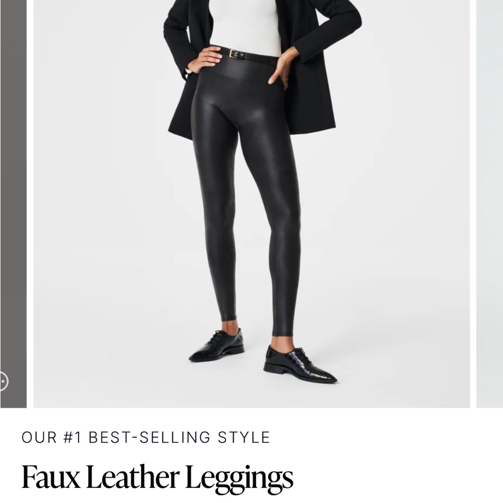 Spanx faux leather leggings